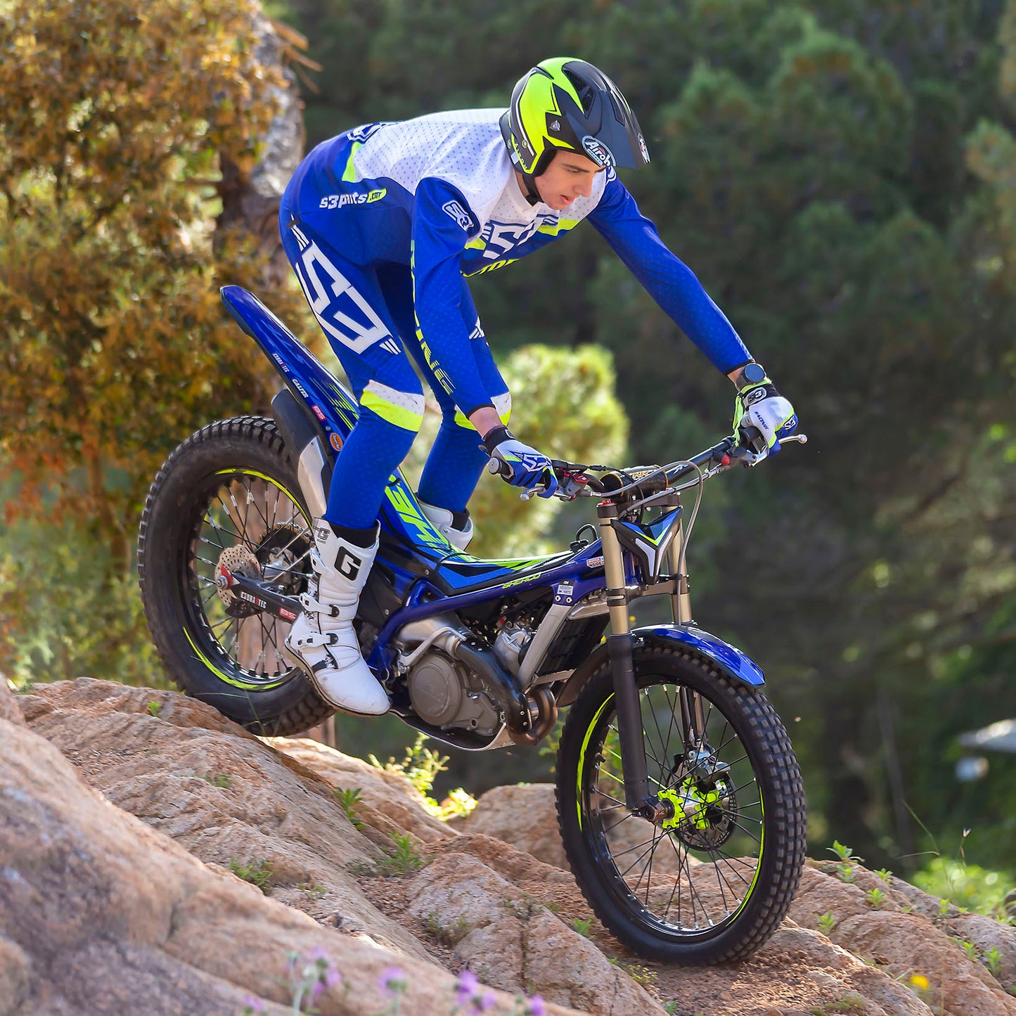 S3 BLUE RACING TRIAL PANTS