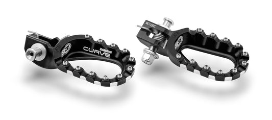 S3 Deep-Low Footrests – Black (ESK-990-D-B)