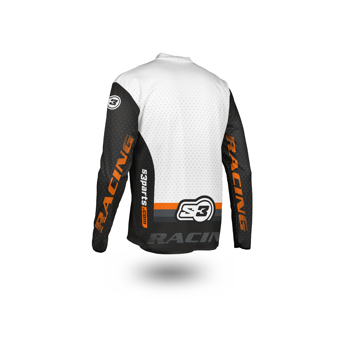 S3 TRIAL BLACK ORANGE SHIRT