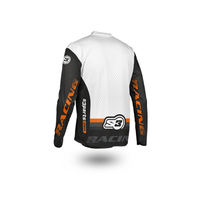 S3 TRIAL BLACK ORANGE SHIRT
