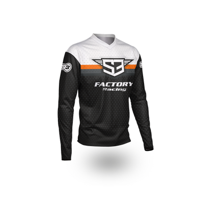 S3 TRIAL BLACK ORANGE SHIRT