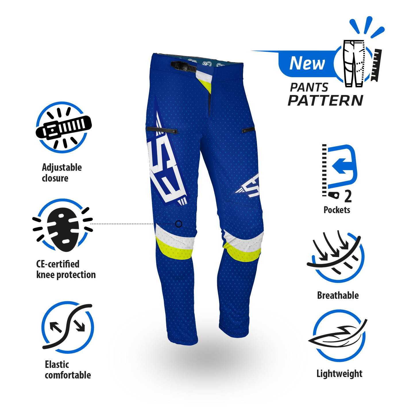 S3 BLUE RACING TRIAL PANTS