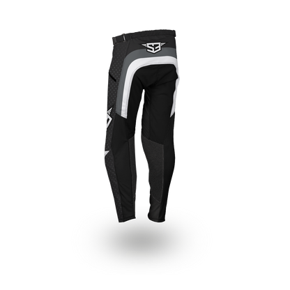 S3 BLACK-WHITE RACING TRIAL PANTS