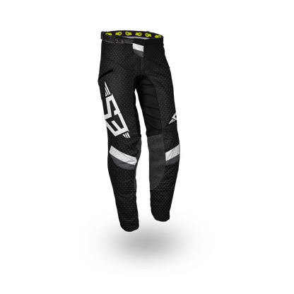 S3 BLACK-WHITE RACING TRIAL PANTS