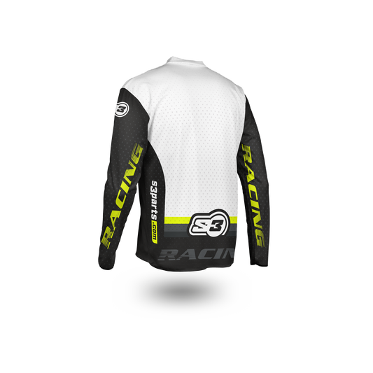 S3 BLACK-YELLOW RACING TRIAL SHIRT